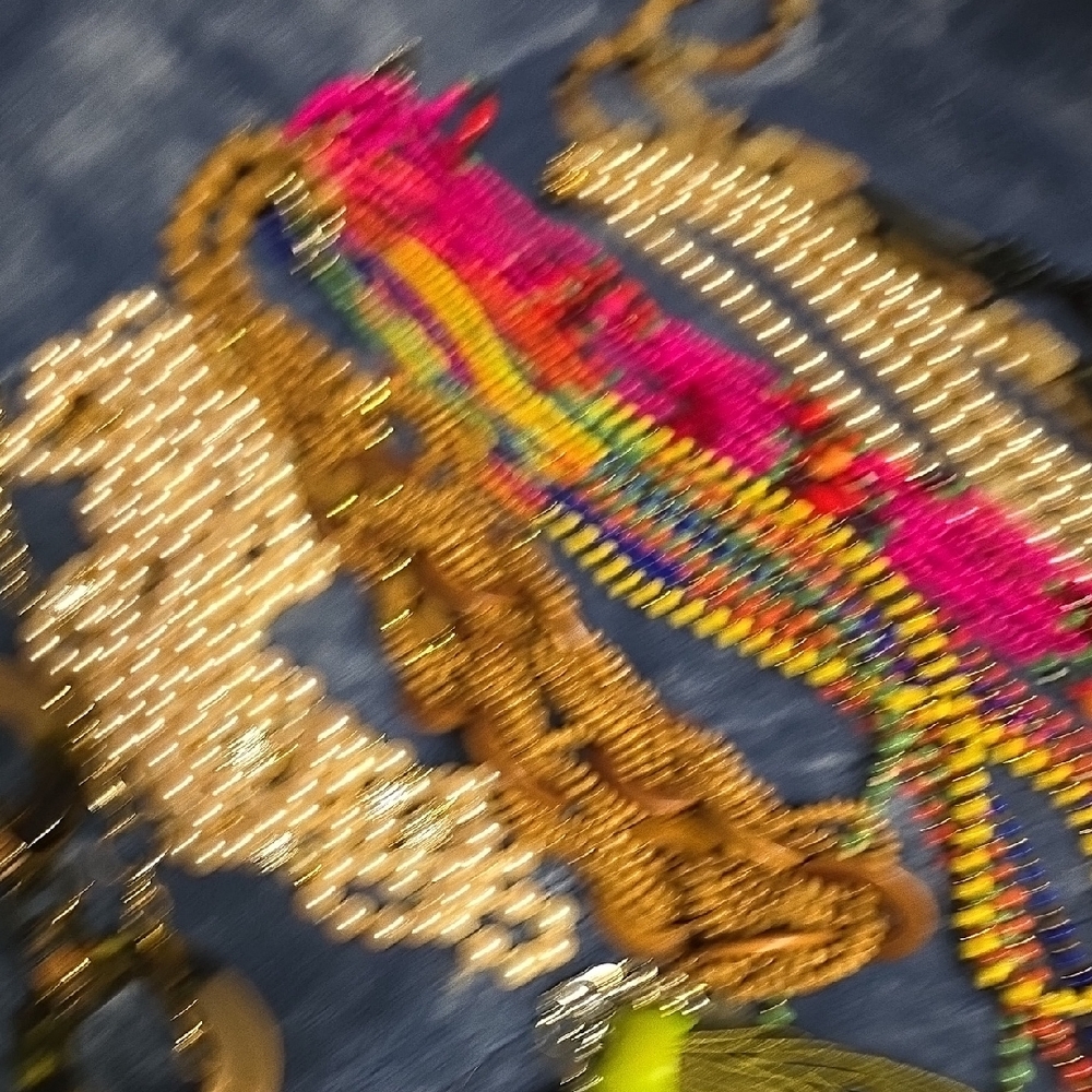 Multicolor Beaded Necklace Set - Picture 3 of 5